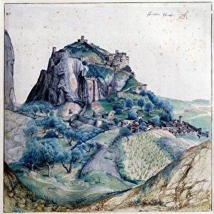 View of the Val d Arco. Watercolour by Albrecht Durer (1471-1528), 1495