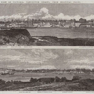 View of Victoria, Vancouver Island, from Hospital Point (engraving)