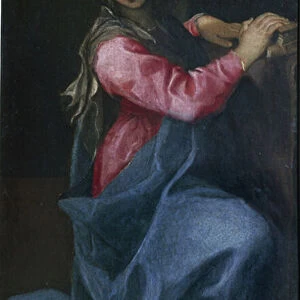 The Virgin of the Annunciation Detail Painting by Annibale Carracci (1560-1609