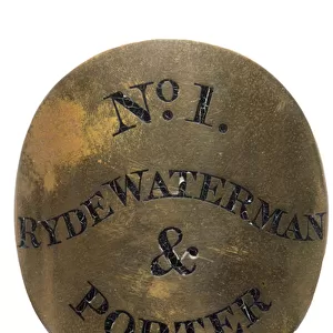 Watermans arm badge, Ryde, Isle of Wight, c. 1840 (bronze)