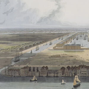 West India Trade Docks, from Six Views of the London Docks, 1802 (coloured