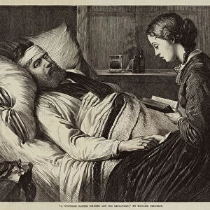 A Wounded Danish Soldier and his Betrothed (engraving)