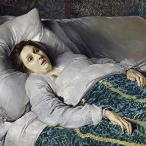 Young Woman on her Death Bed, 1621 (oil on canvas)