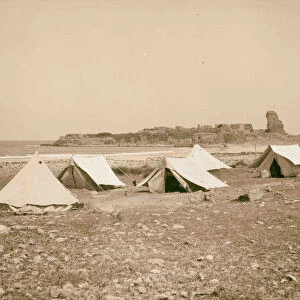 Athlit Excavator camp foreground 1920 Israel