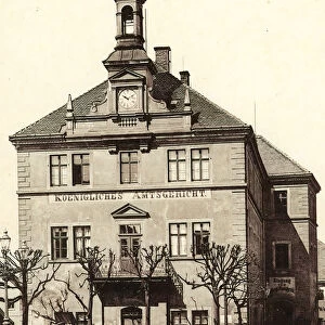 Courthouses Saxony Geithain 1905 Landkreis Leipzig