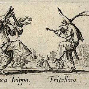 Drawings Prints, Print, Franca, Trippa, Fritellino, Balli di Sfessania, Artist, Jacques Callot