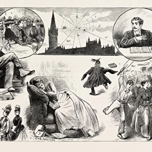 The Glasgow university extension scheme, Engraving 1890, UK, Britain, British, united