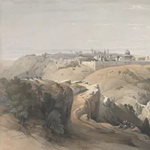Jerusalem Mount Olives 1839 David Roberts British