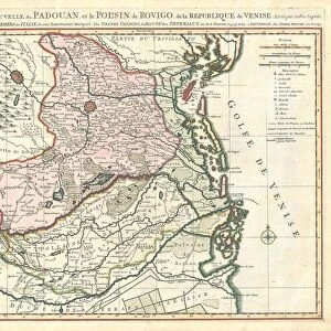 Map Carte nouvelle du Padouan et le Polesin de Rovigo