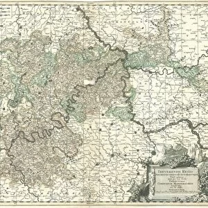 Map Treverensis regio archiepiscopatus electoratusque titulA┼¢ insign