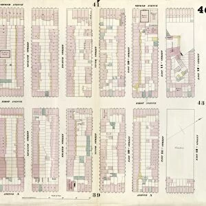 Plate 40: Map bounded by East 12th Street, Avenue A, 5th Street, Second Avenue. 1857