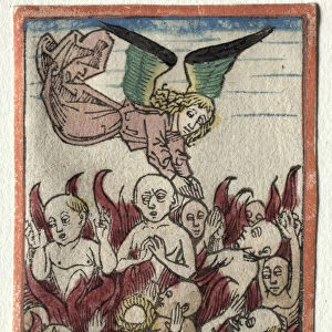 Purgatory 1400s Germany 15th century Woodcut