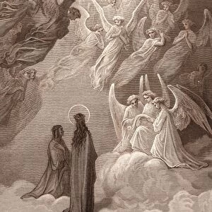 The Singing of the Blessed in the Sixth Heaven, by Gustave Dore. Dore, 1832 - 1883