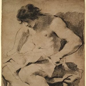 Study of a Seated Young Man