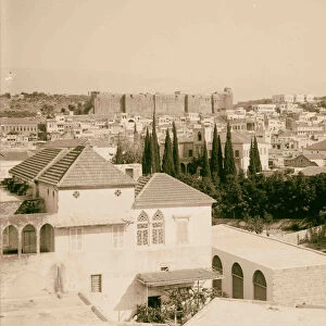 View Tripoli old castle 1900 Lebanon