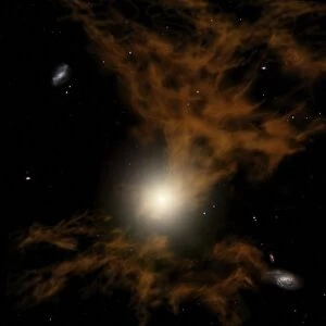 A supermassive black hole in the galaxys core