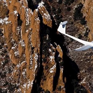 A TG-15A glider above Colorado Springs, Colorado