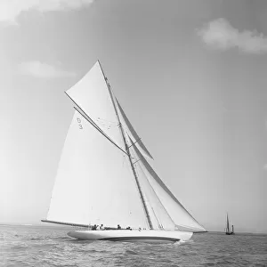 The 15 Metre sailing yacht Jeano, 1911. Creator: Kirk & Sons of Cowes