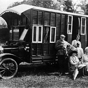 1920 Morris Oxford camper van conversion by Hutchings. Creator: Unknown