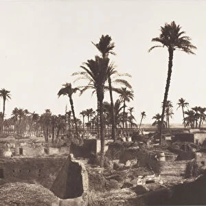 Abaziz, Interieure d un Village Arabe, 1851-52. Creator: Felix Teynard