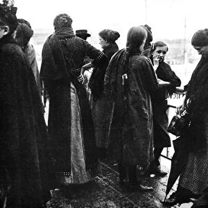 The last act of a tragedy: A photograph taken on the last boat leaving Ostend for England, 1914