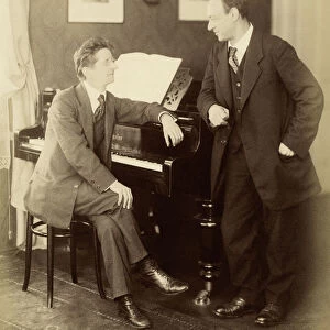 Alexander Zemlinsky and Arnold Schonberg in Prague, 1917