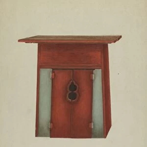 Altar for Chinese Temple, c. 1939. Creator: Vera Van Voris