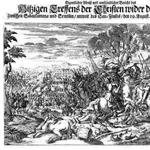 The Battle of Slankamen on August 19, 1691. Artist: Azelt (Atzelt), Johann (1654-1692)
