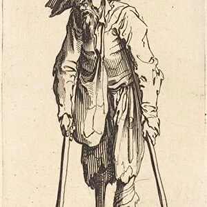 Beggar with Wooden Leg, c. 1622. Creator: Jacques Callot