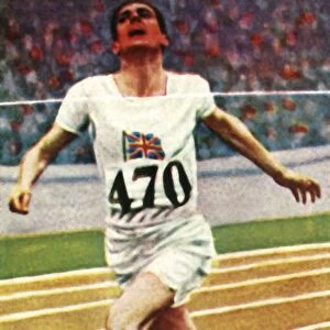 British athlete Douglas Lowe winning the 800 metres in Athletics, 1928. Creator: Unknown