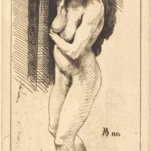 Carmen Standing in the Nude (Carmen nue debout), 1886. Creator: Paul Albert Besnard