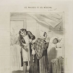 Contraband at the Hospital (plate 26), 1843. Creator: Charles Emile Jacque