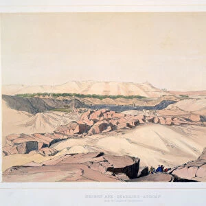 Desert and Quarries, Asouan, with the Island of Elephantine, Egypt, 19th century. Artist: Lord Wharncliffe