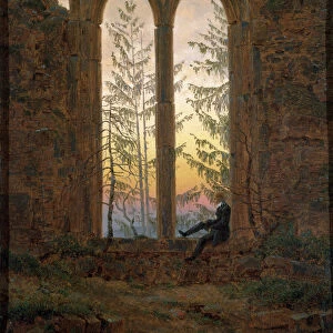 The Dreamer (Ruins of the Oybin), c1835. Artist: Caspar David Friedrich