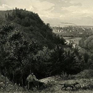 East Rock, New Haven, 1874. Creator: Samuel Valentine Hunt
