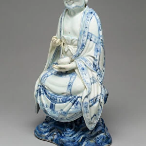 Figure of a Luohan, Ming dynasty (1368-1644) or Qing dynasty (1644-1911), c. 17th century
