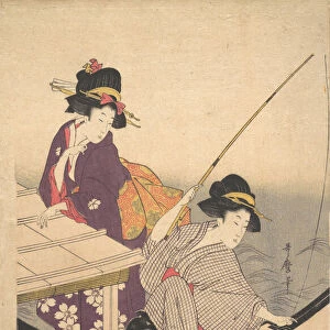 Fishing, late 18th century. Creator: Kitagawa Utamaro