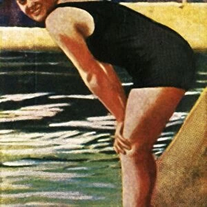 German swimmer Hilde Schrader, 1928. Creator: Unknown