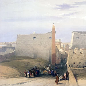 Grand Entrance to the Temple of Luxor, 19th century. Artist: David Roberts