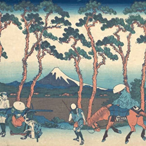 Hodogaya on the Tokaido (Tokaido Hodogaya), from the series Thirty-six Views of Mou