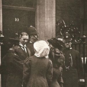 The Human Letters dispatched by Jessie Kenney to Mr Asquith at 10 Downing Street, London, 1909