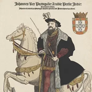 John III of Portugal (1502-1557), pub. 16th Century (coloured engraving). Creator