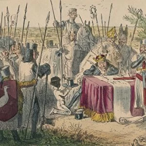 King John Signing Magna Charta, 1850. Artist: John Leech