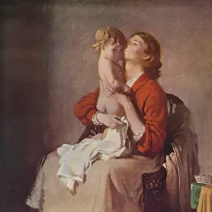 Lady Orpen and Child, 1935. Artist: William Newenham Montague Orpen