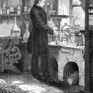 Liebig in His Laboratory-Chemistry, mid 19th century (c1885)