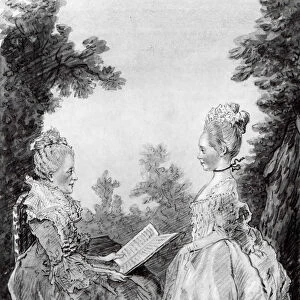 Madame la Comtesse de Boufflers and Therese, mid-1760s