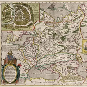 Map of Russia and Moscow (From: Theatrum Orbis Terrarum... ), 1645. Artist: Blaeu, Willem Janszoon (1571-1638)