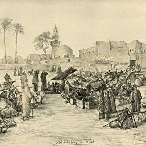 Marketplace, Asyut, Egypt, 1898. Creator: Christian Wilhelm Allers