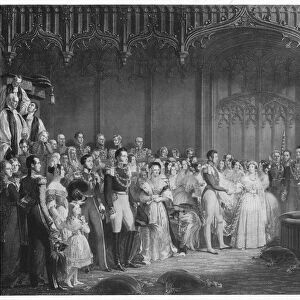 The Marriage of Queen Victoria and Prince Albert, c1840, (1911). Artist: George Hayter