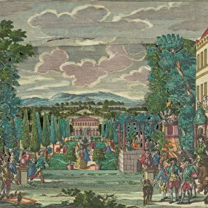 Paper Theater or Diorama of an Italianate Villa and Garden, ca. 1730-56